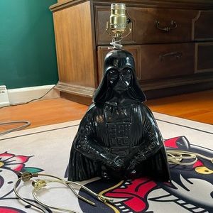 Vintage Retro Star Wars Darth Vader Lamp Ceramic Disney light Rare